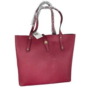 Jessica Moore Essentials Tote Bag Purse berry large handbag 2 handles READ NEW